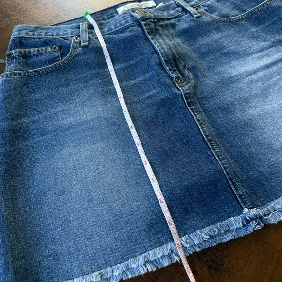 Vintage Abercrombie & Fitch Dark Blue Denim Mini Skirt - Picture 6 of 9